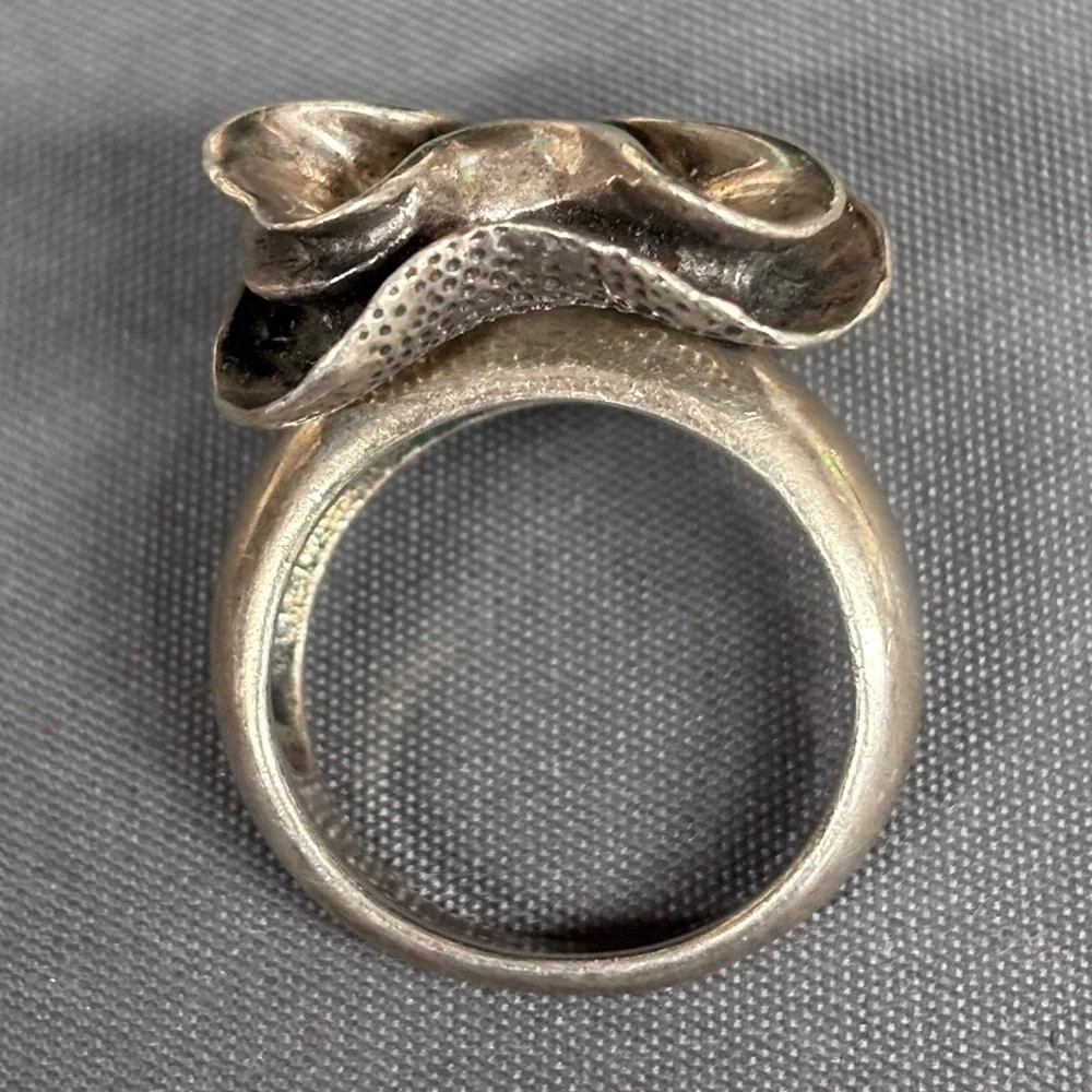 Silpada Retired Sterling Silver Flower Ring R1809 Size 10